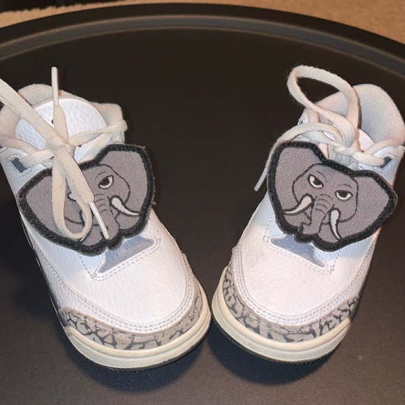 Other - Baby/Toddler Shoes Jordan 3 Retro SIZE 8C WHITE/IRON/LIGHT ASH GREY/BLACK